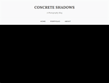 Tablet Screenshot of concreteshadows.com